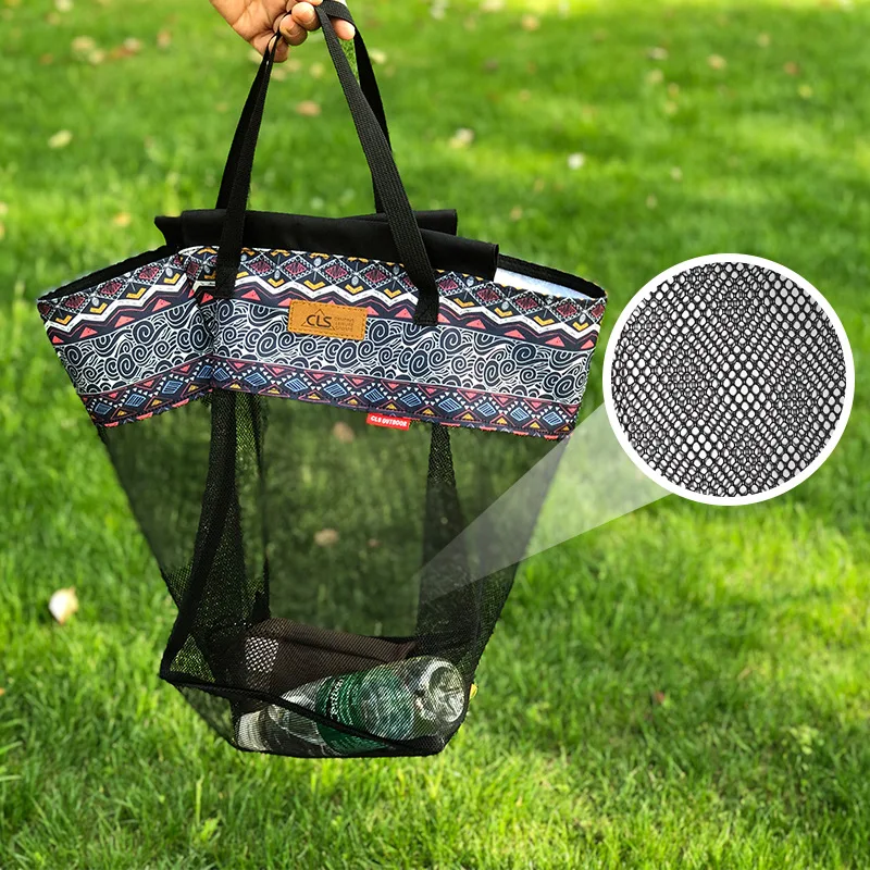 Экологичная ручная сумка для покупок корзина супермаркета портативная Сетчатая