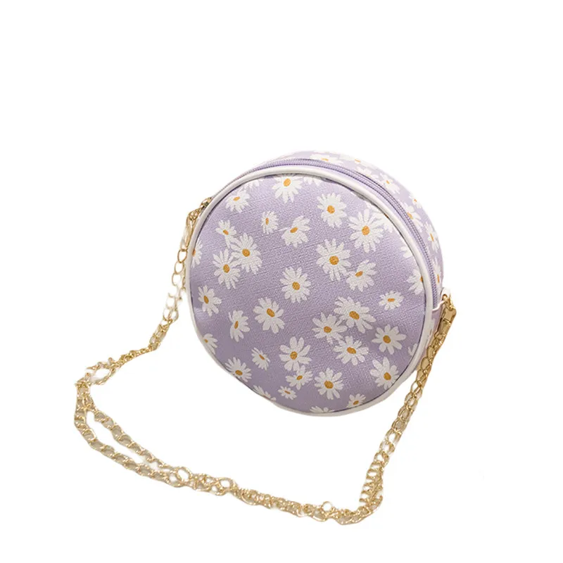 Маленькая круглая сумка через плечо для женщин элегантный кожаный круглый