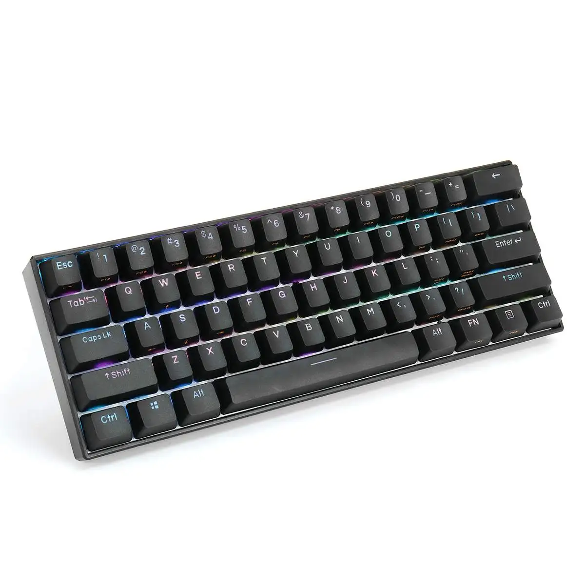 61 keys mechanical gaming keyboard 60 nkro bluetooth 5 0 type c rgb pbt keycap outemu switches for mechanical keyboard free global shipping