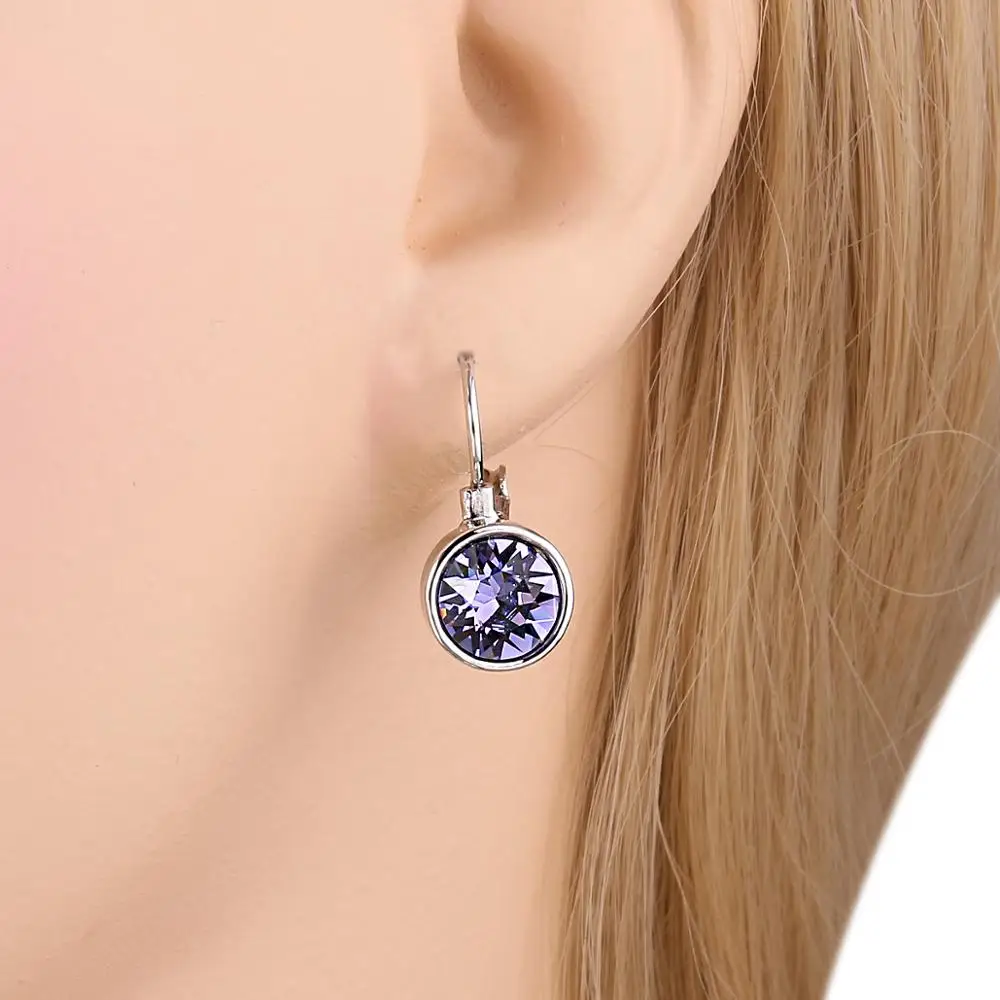 Женские свадебные серьги-кольца Tuliper ювелирные изделия из циркона подарок |