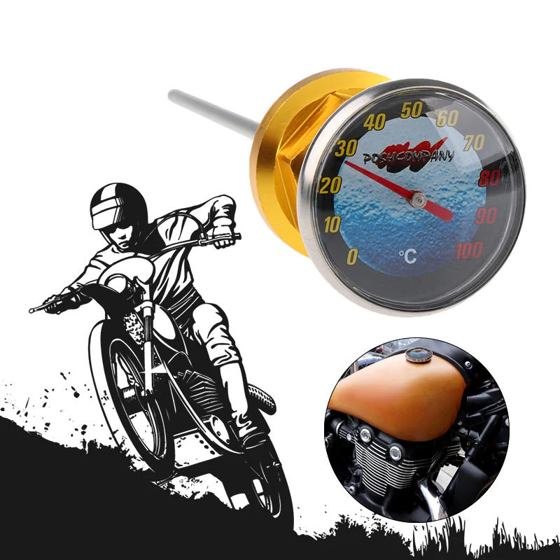 

Масляный бак для мотоцикла 14,5 см, щуп с датчиком температуры для скутера, квадроцикла, удобный в использовании, отличный помощник для мотоци...