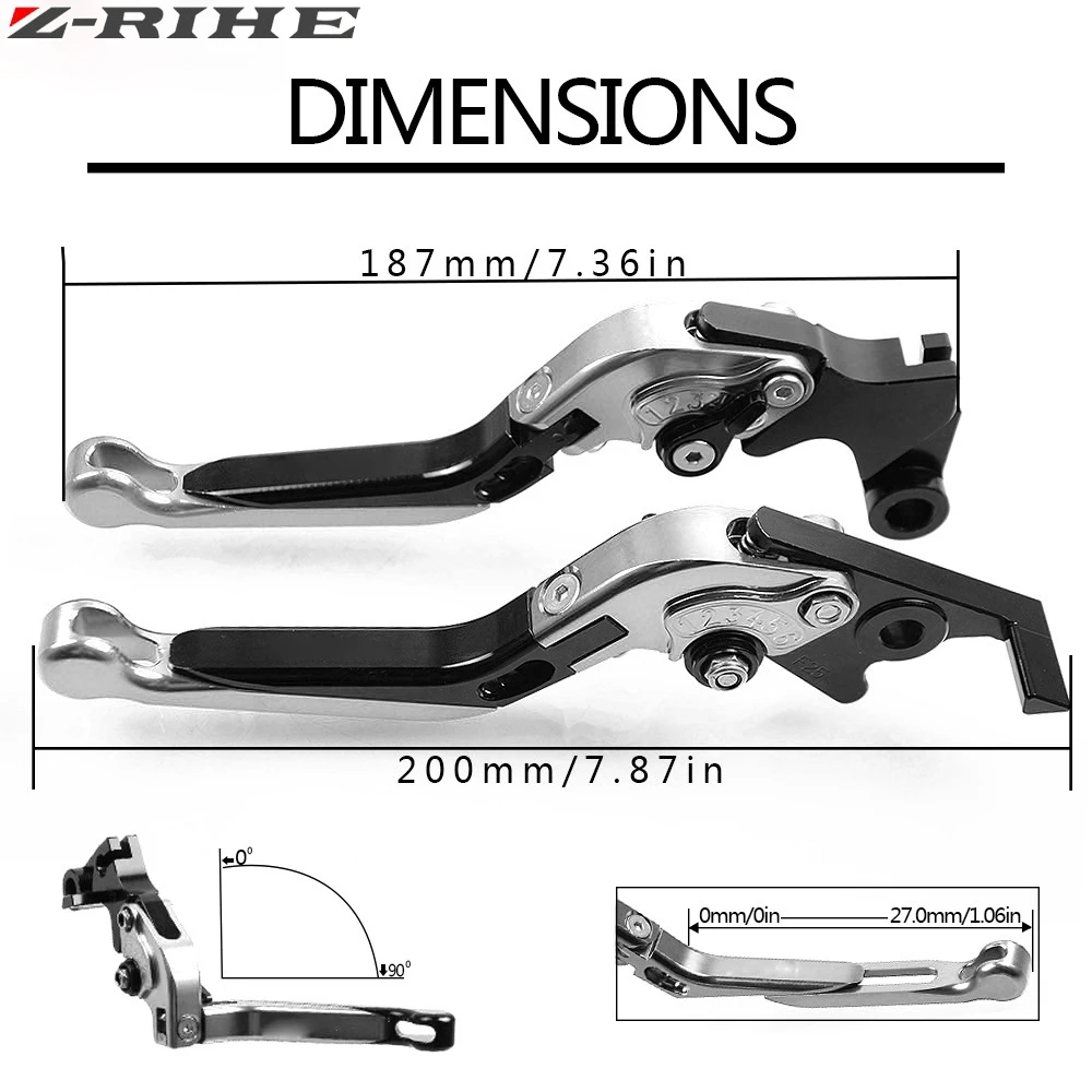 Для YAMAHA YBR125 YBR 125 2005 2014 2013 2012 2011 CNC аксессуары для мотоциклов складные рычаги