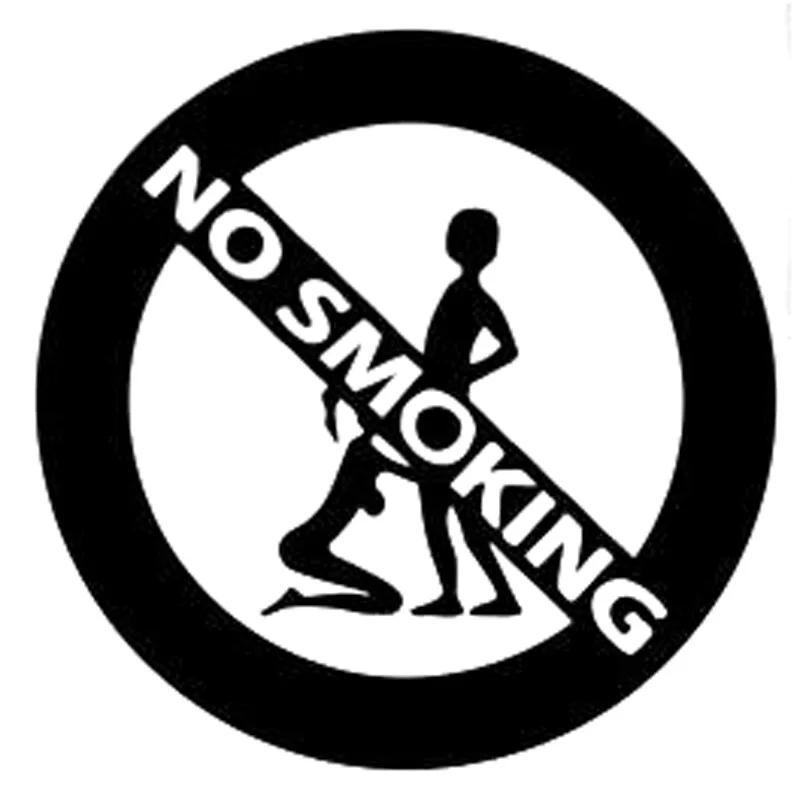 

15CM*15CM Girl and Boy No Smoking Fashion Car Stickers Car Decals KK Vinyl Black/Silver Car Accessories
