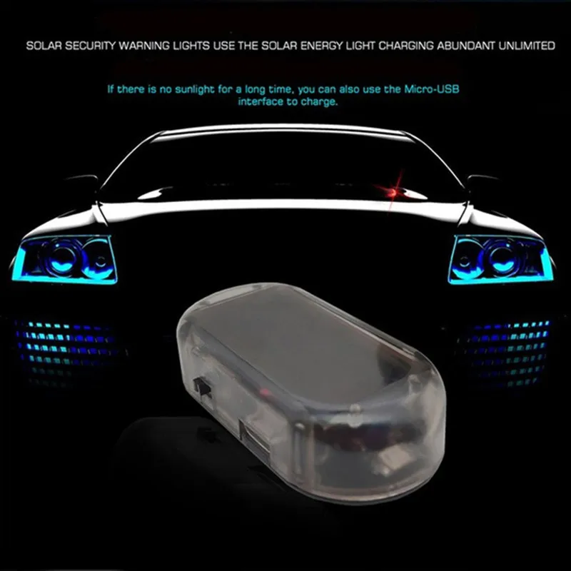 

auto LED Lamp Small Flashing Light Security Alarm Car Accessories Interior Strobe Signal Warning Waterproof Indicator for