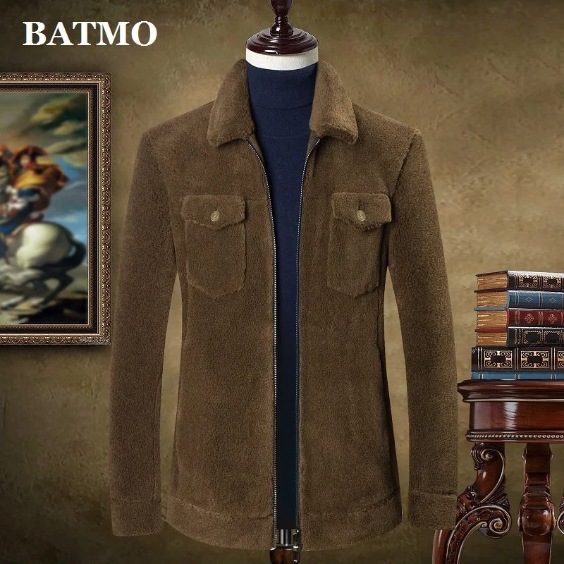 Мужские шерстяные куртки BATMO мужские повседневные зимние и осенние пальто