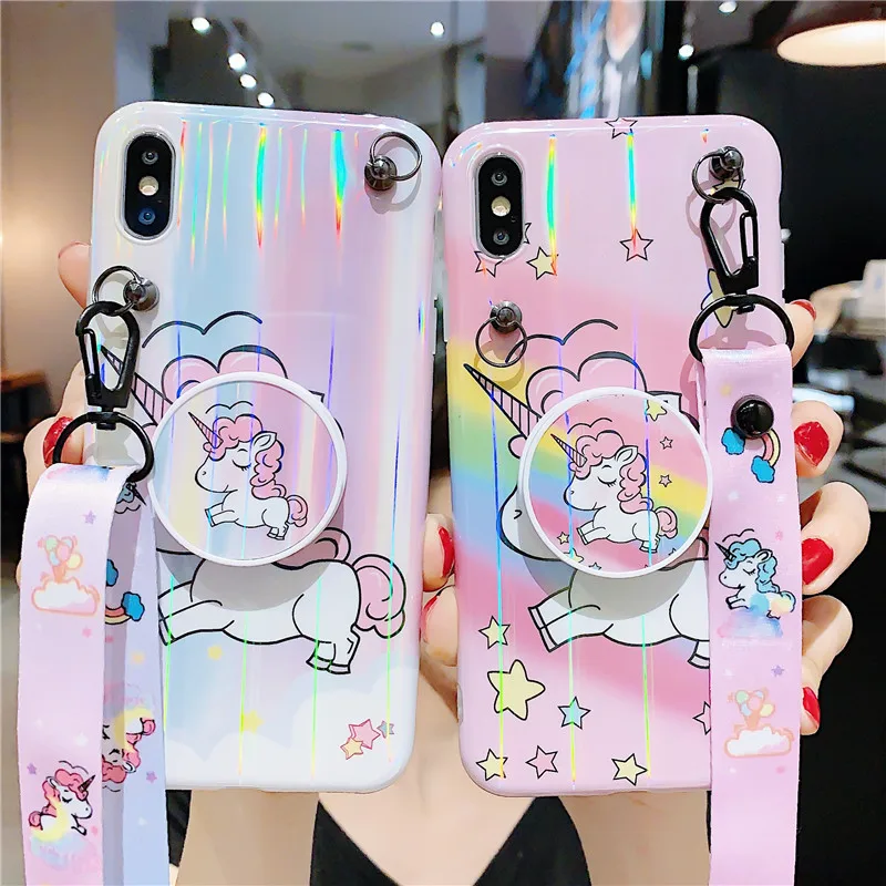 For iphone XR 3D Totoro soft Phone Case iPhone X XS max 8plus 7plus 6 6S 6p Cute Monsters TPU Back Cover+toy+strap +stander |