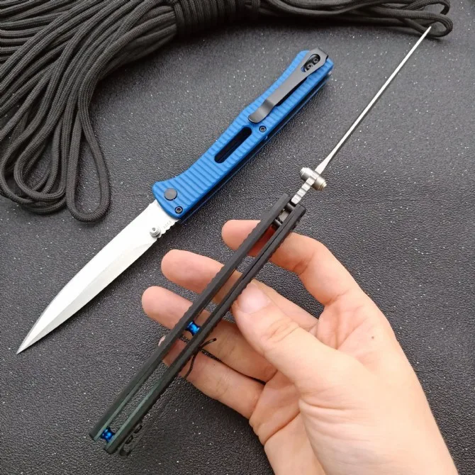 417 складной нож для мытья камня + сатиновое лезвие 440C нейлоновое волокно кемпинг