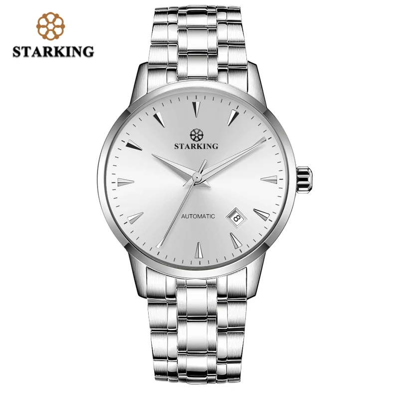 AM0171SS11 Механические Мужские часы STARKING Miyota Movt, наручные часы из нержавеющей стали, сапфировые, автоматические, самовзводные, мужские часы, Relogio 3ATM AM0171 - Цвет: AM0171SS11
