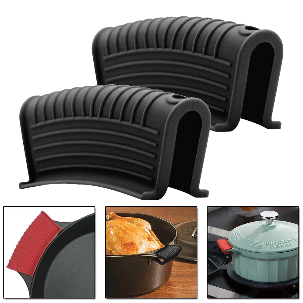 

Кухонные принадлежности, Силиконовая Термостойкая крышка, противоскользящая крышка, ручка для кастрюли, защитная крышка для посуды