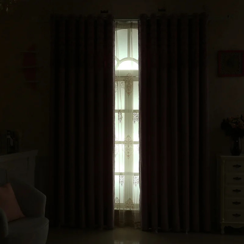 JIANIW шенилл жаккардовые тяжелые толстые теплоизолированные окна затемненные