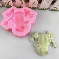 3d frog fondant animal silicone mold for candle sugar craft chocolate cake kitchen baking decorating mould diy clay resin art