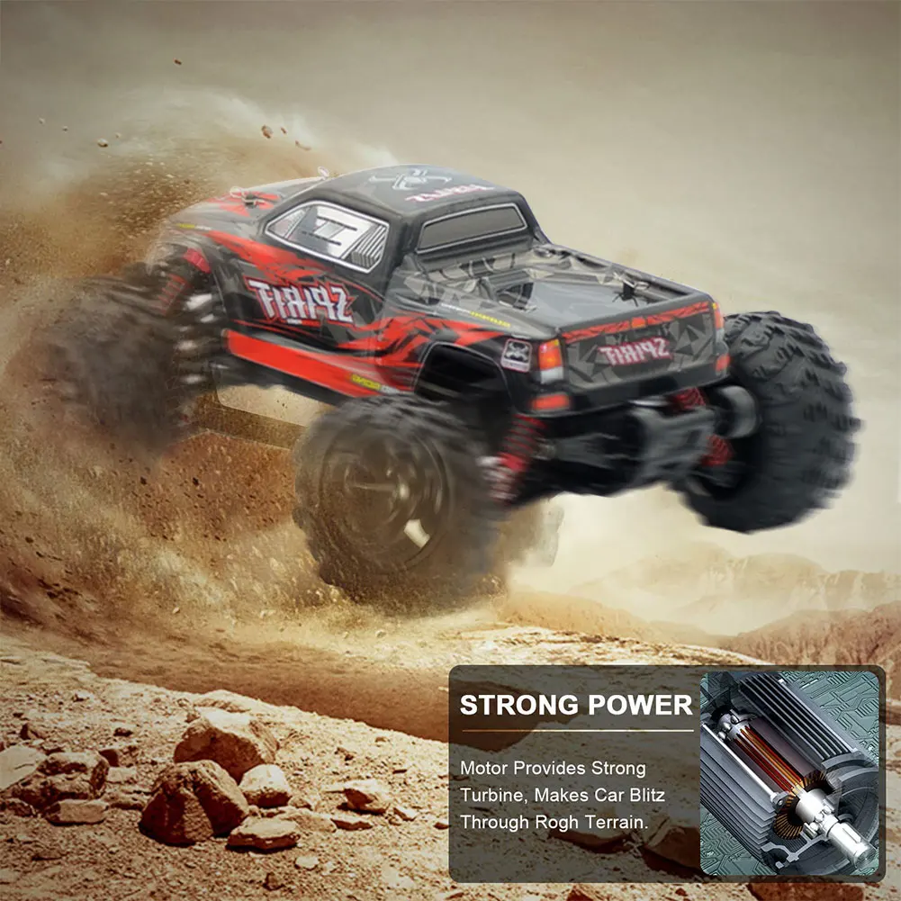 Pokich большой размер 1:16 масштаб Высокоскоростной RC игрушки 4WD 2 4 ГГц пульт