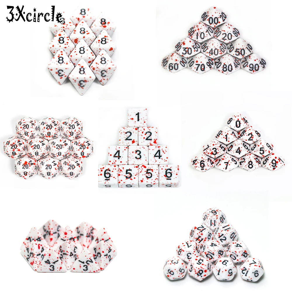 Creative 10pcs Polyhedral Opaque Digital Dice D4-D20 for Table Board Role Playing Game | Спорт и развлечения