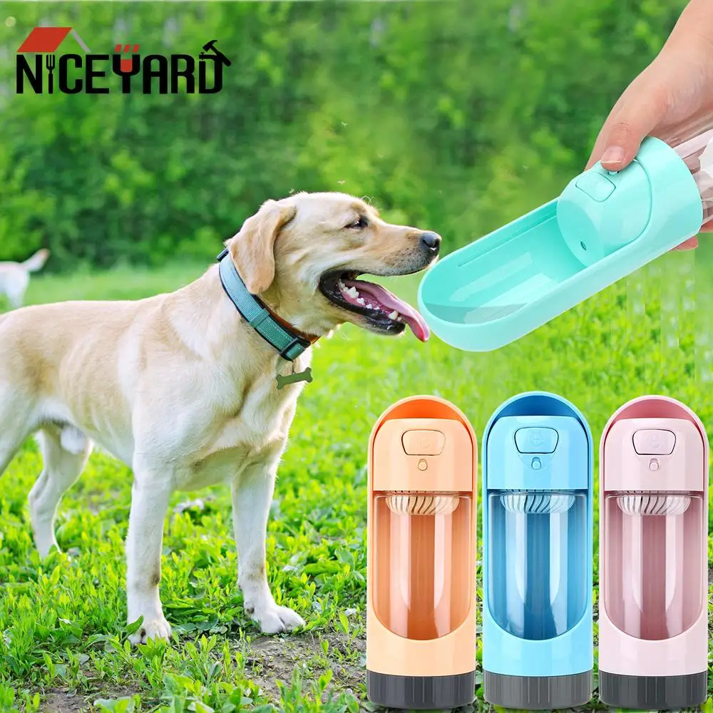 

For Small Large Dogs Travel Puppy Cat 300ML Drinking Bowls Portable Pet Dog Water Bottle Outdoor Pet Water Dispenser Feeder