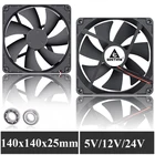 2 шт. GDSTIME 140 мм DC 5В 12В 24В 2PIN USB 140x140x25 мм PC бесщеточный чехол охлаждающий вентилятор 14 см для ноутбука процессора Кабинета кулер двойной шар