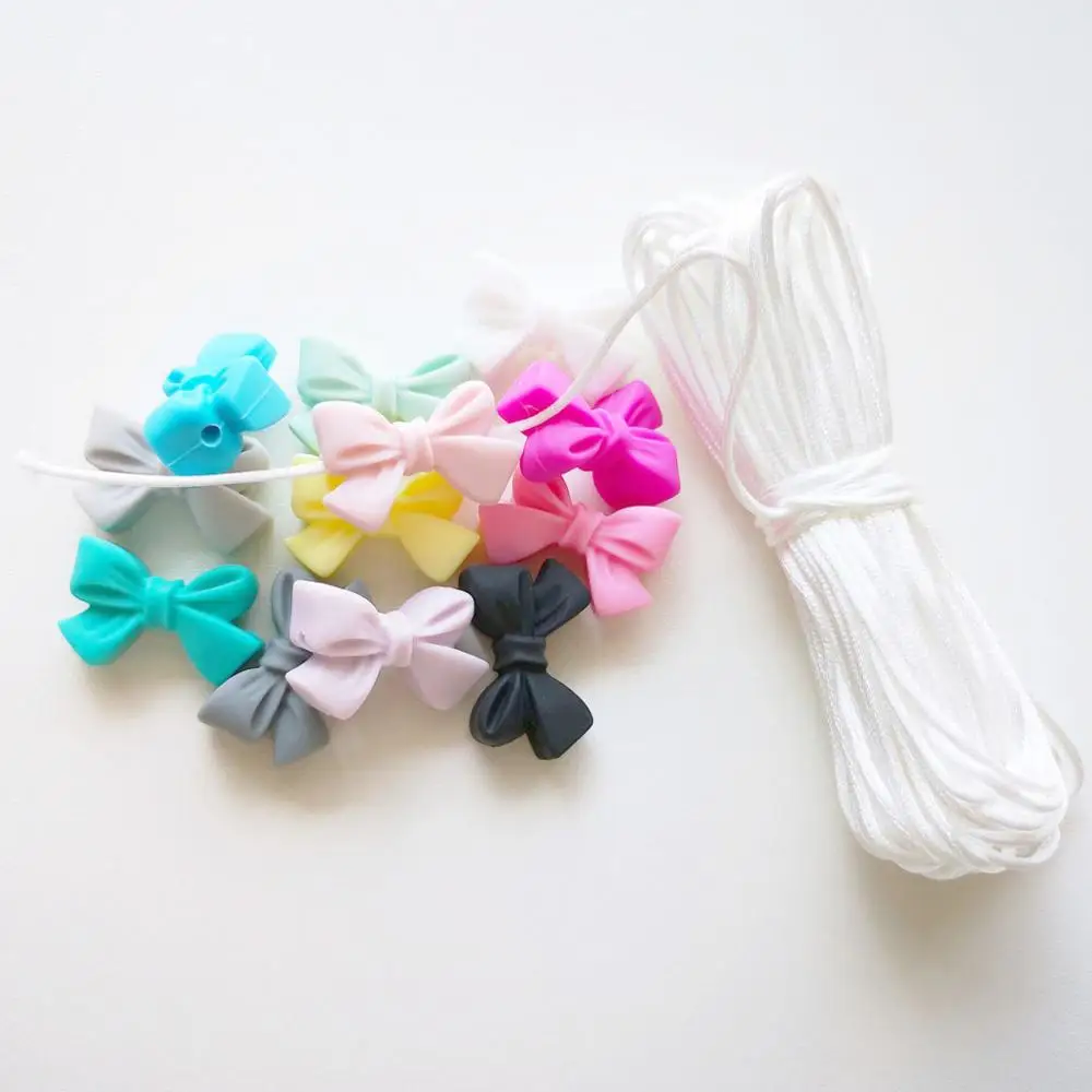 Силиконовый галстук бабочка для детей 100 шт.|Детские прорезыватели| |