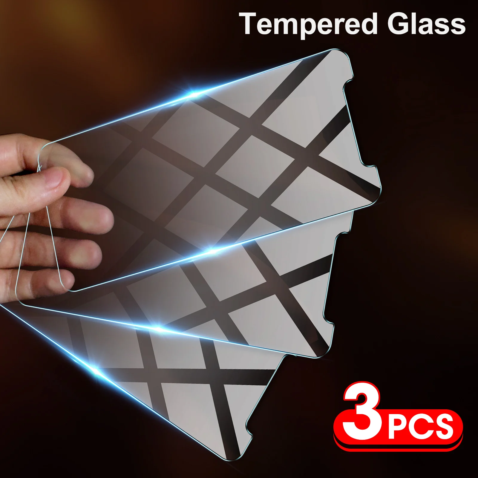 

3Pcs 9H Tempered Protective Glass for iPhone 12 11 Pro XS Max XR X Screen Protector For iPhone 7 8 6 6s Plus 5s SE 2020 13 Glass