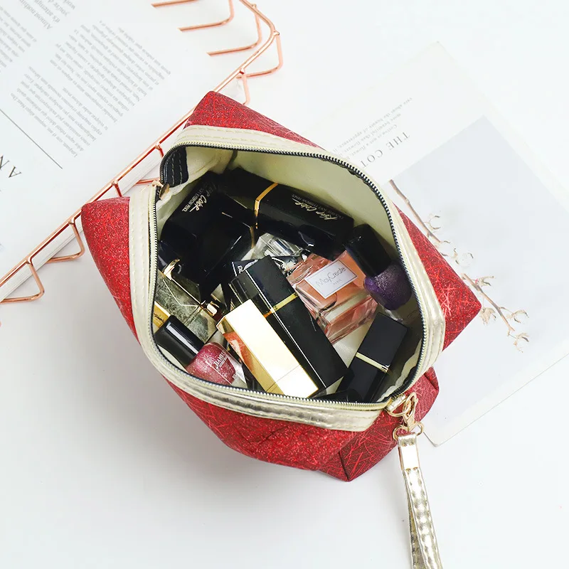 Косметички с лазерной вспышкой и клапаном голографические дорожные сумки для