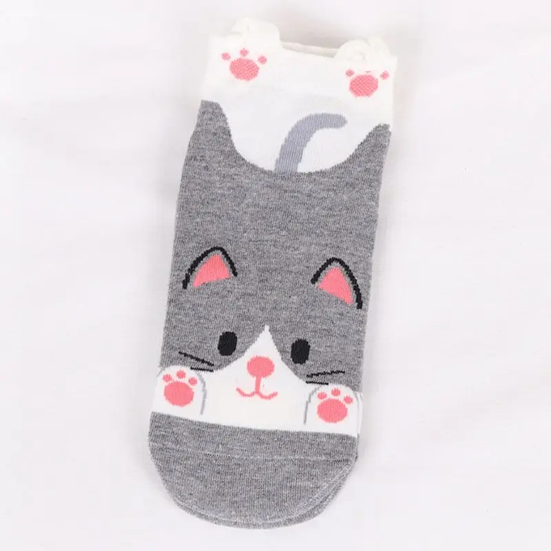 Хлопковые носки с низким вырезом для женщин и девочек Мультяшные изображением