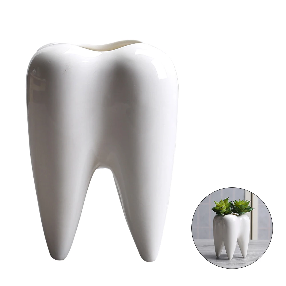 

Creative fleshy ceramic flower pots Household groceries white mini fake flower small plant pots non-porous flower pots