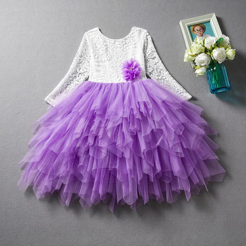 Little Girl Ceremonies Dress Baby Children's Clothing Tutu Kids Dresses for Girls Clothes Wedding Party Gown Vestidos Robe Fille | Детская