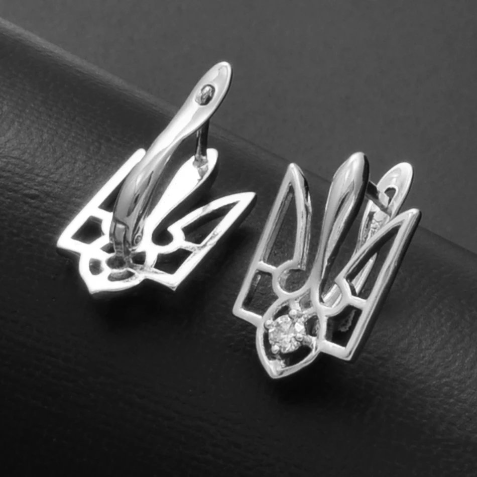 Украинские серьги Anniyo для женщин с кубическим цирконием ювелирные изделия