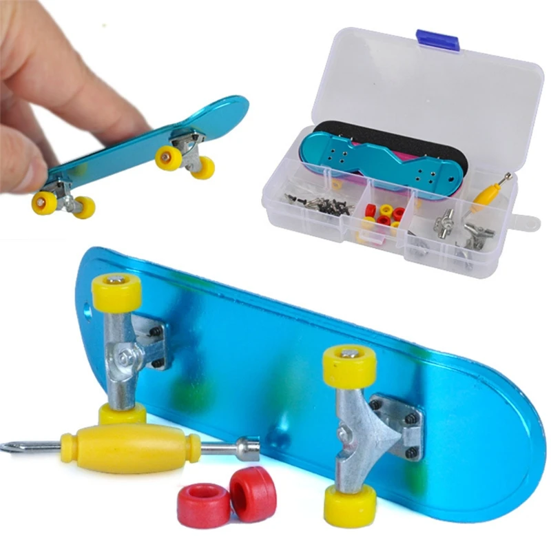 

Mini Finger Skateboard Toy Finger Skateboards Realistic Roller Skateboard for Toddler Swing Board for Finger Training