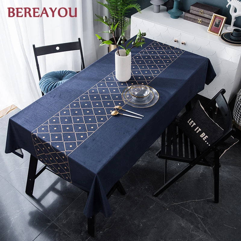 Роскошные скатерти золотые бархатные рождественские для свадебного стола