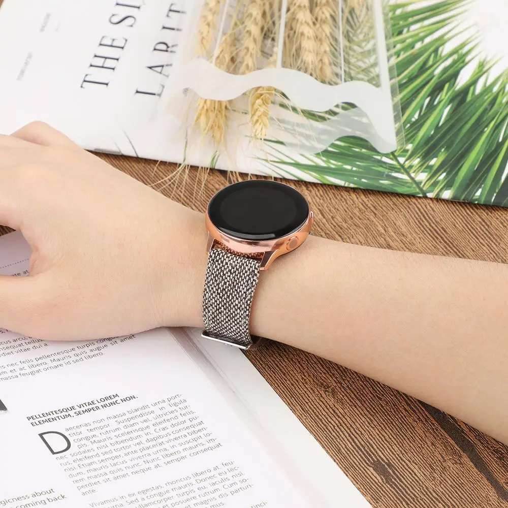 20 мм 22 Металлические Ремешки для наручных часов Huawei Watch GT браслет Samsung Galaxy 46 Gear S3