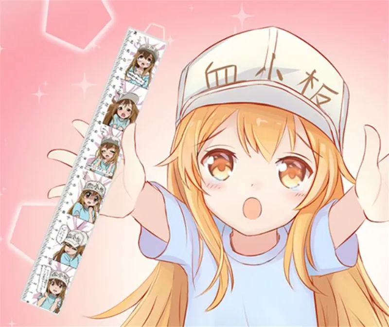 Аниме Косплей ячейки на работе Hataraku Saibou плато измерительная линейка Хэллоуин