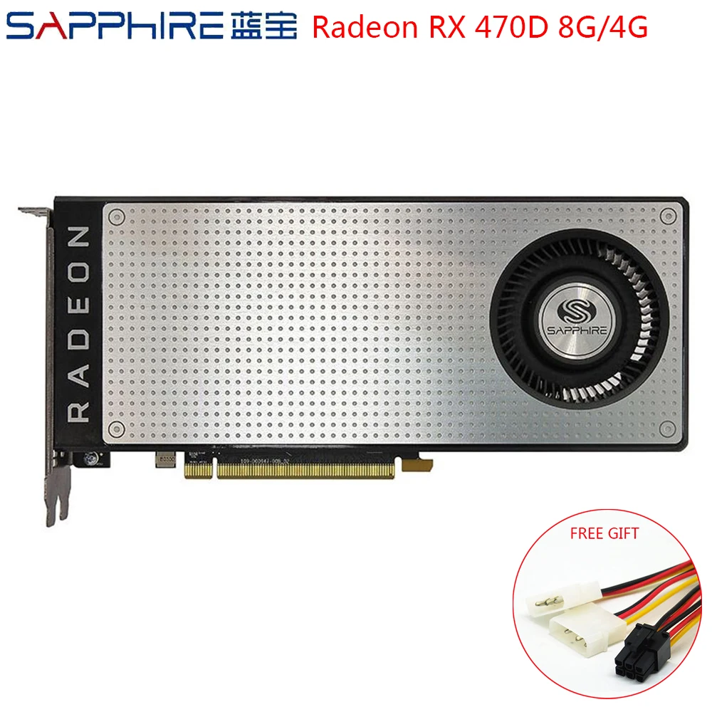 SAPPHIRE AMD Radeon RX 470D 8 ГБ 4 GDDR5 видеокарты игровой ПК Видеокарта RX470D 256bit PCI Express 3 0