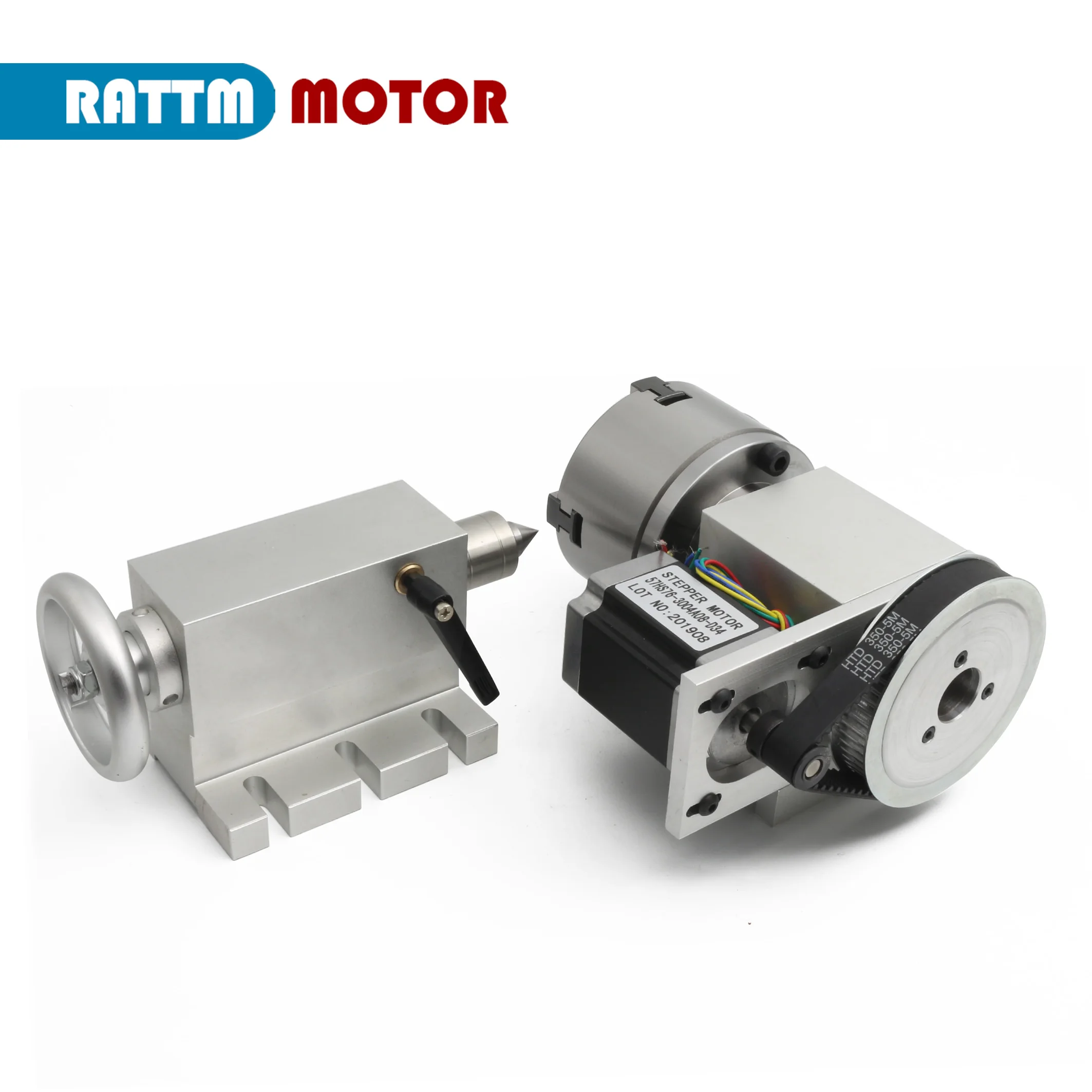4 кулачковый патрон й оси K12 100mm с ЧПУ разделительная головка/ось вращения и задний