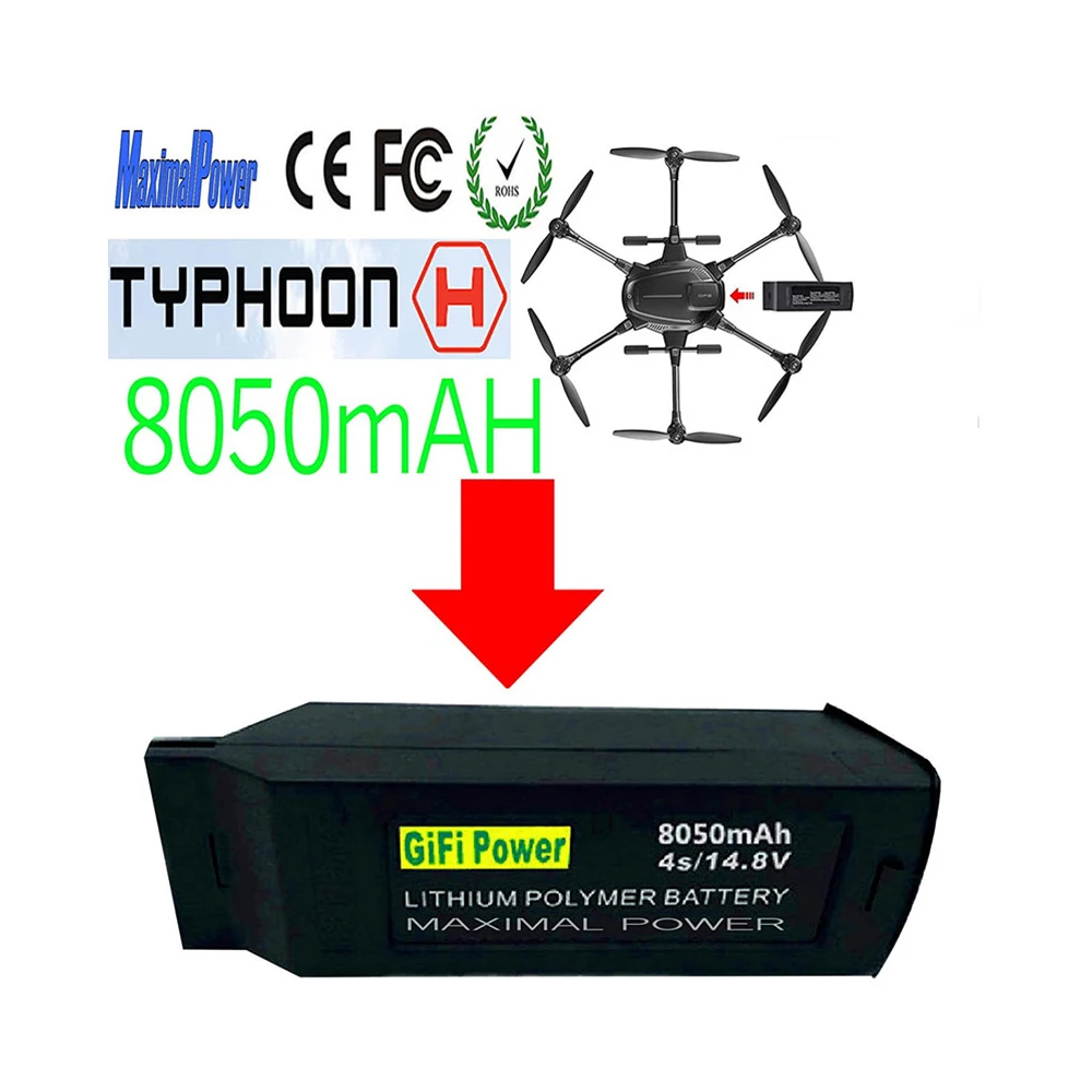 8050mAh большой Ёмкость Батарея 14 8 V 4S обновленная Замена литий-полимерный