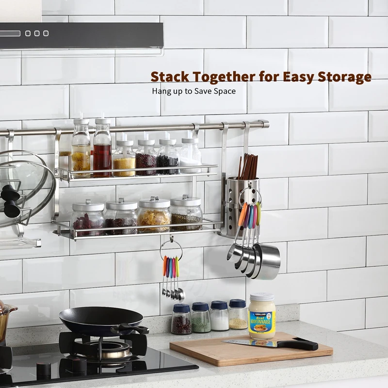 

Measuring Cups Measuring Spoons Set Stainless Steel Measuring Cup Spoon For Baking Tea Coffee Kitchen Tools With Silicone Handle