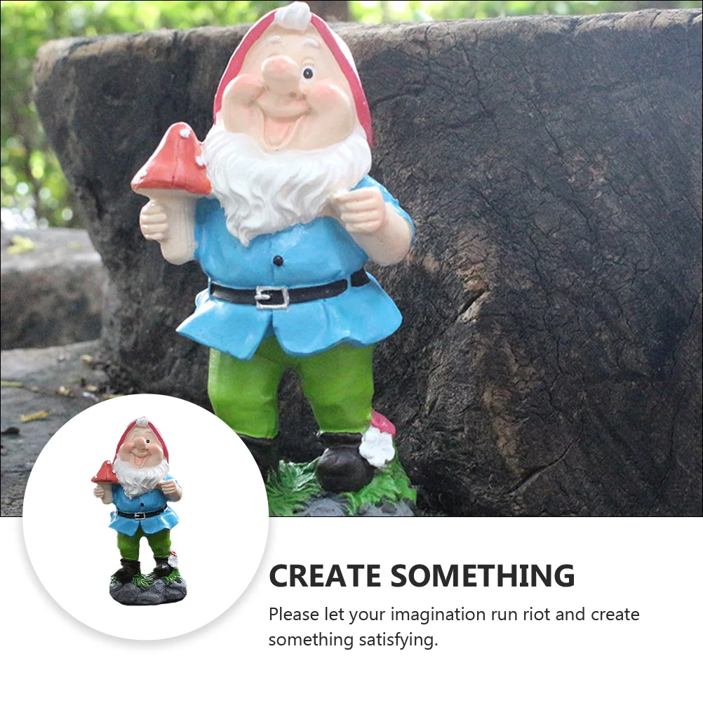 1 Pc Miniature Garden Gnome Elf Statue Mini Ornament | Дом и сад