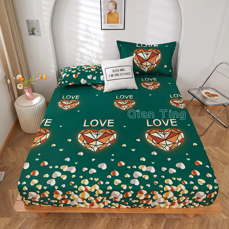 

1 шт. простыня для спальни, 100% полиэстеровая резинка вокруг постельного белья, только простыня (кроме наволочек)