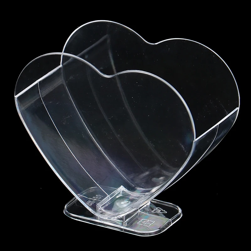 

50PCS Disposable Heart-shaped Cups Plastic Pudding cup For Mousse Dessert Party Tiramisu Ice Cream Birthday Party Milk