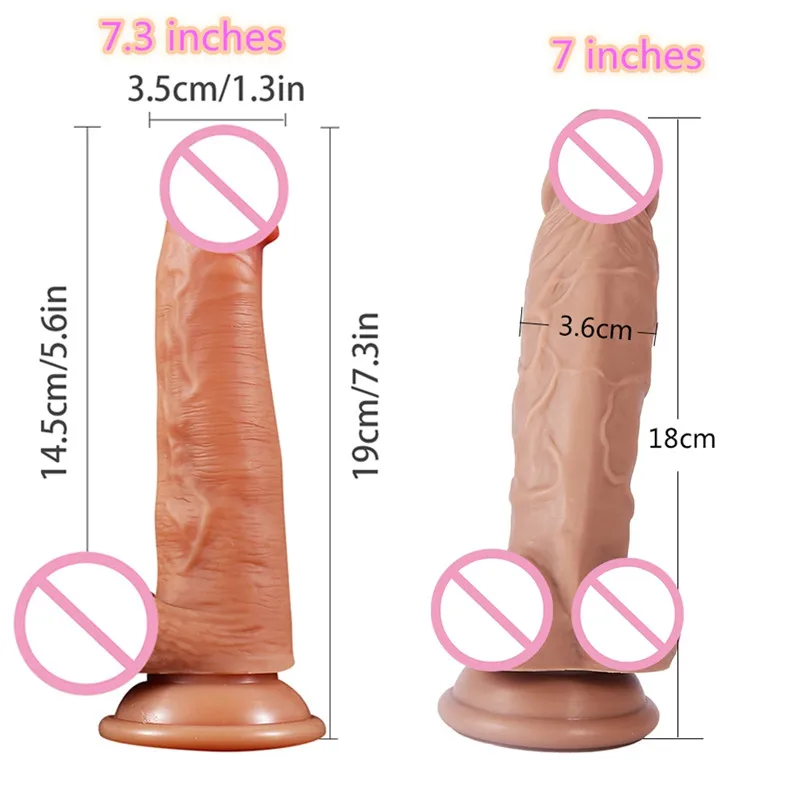 Реалистичный жидкий силиконовый фаллоимитатор на ощупь огромный большой пенис с