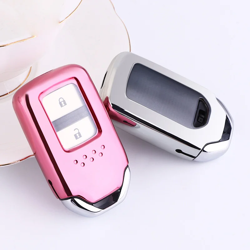 

TPU Car Smart Key Case Cover For Honda Hrv Civic 2017 Accord 9 Crider City Cr-v Vezel Spirior Odyssey Freed Pilot Fit Jade