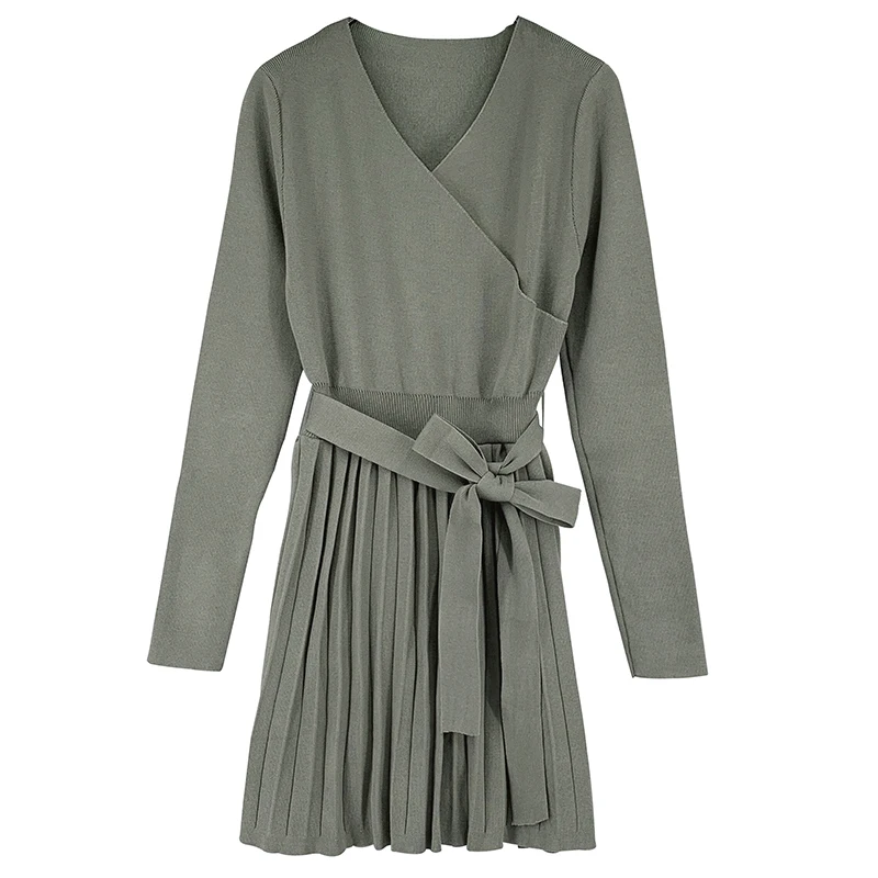 

New Spring Dress Girls Boho Solid Female Vintage Dress Party Oversize Long Sleeve Women Dresses Robe Vestido