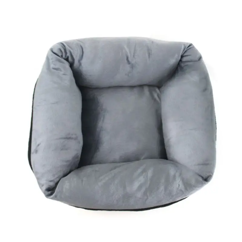

Cat Dog Square Bed Soft All Season Warming Washable Corduroy Foam Comfortable Ultra Craft Simple Design Sleeping Nap Pet