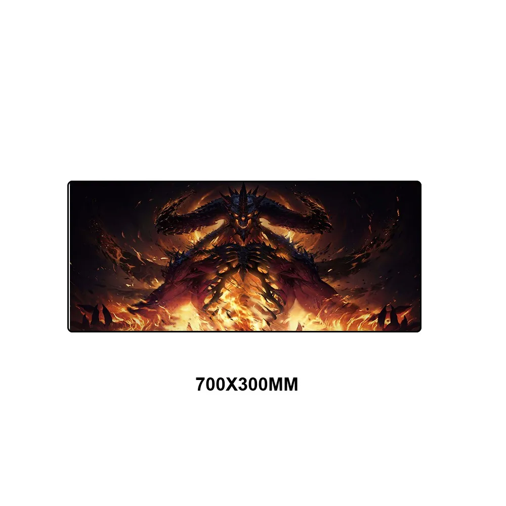 Diablo 3 коврик для мыши резиновый коврик XL большой игровой коврик для мыши геймер Противоскользящий ПК коврик для мыши Lockedge HD офисный коврик мышь для ноутбука - Цвет: AHPHS-009
