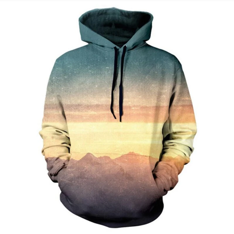 

Hot Sale Autumn Hoodies Men/Women Hooded Sweatshirts Sea Waves 3d print Unisex Thin casual Pullovers Tracksuits free shipping