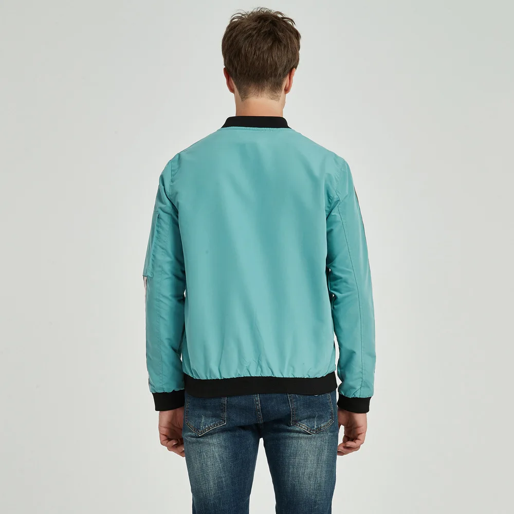 2020 Spring Men Sport Fashion Baseball Jacket Double Layer Zipper Male Casual Coat for Running Cycling Sportwear | Спорт и