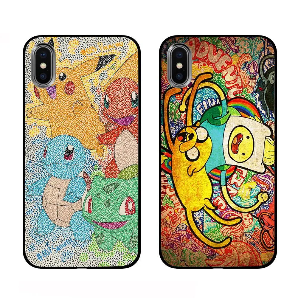 TOKIDOKI японский черный ТПУ для iPhone 5 5S SE 6 6s 7 8 Plus X XS Max XR чехлы