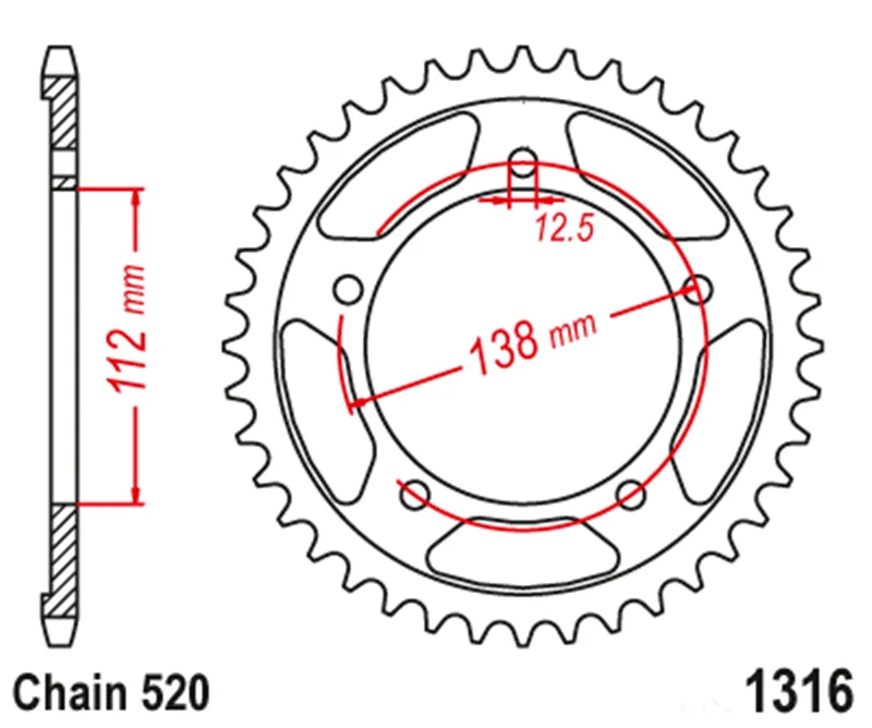 Задняя звездочка мотоцикла 520 41T для Honda CB500 CB CBR 500 CBR500 2013 2014 2015 2016 2017 2018 2019