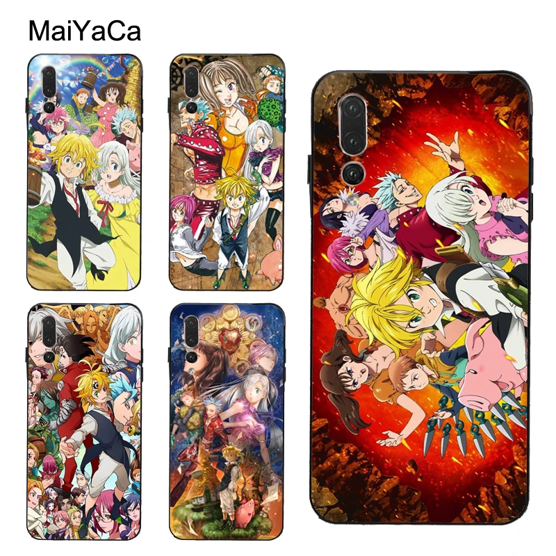 Чехол с постером Seven Deadly Sins для Huawei P30 Pro P20 P40 Mate 20 Lite P Smart 2019 Nova 5T Honor 8A 8X 9X 10i