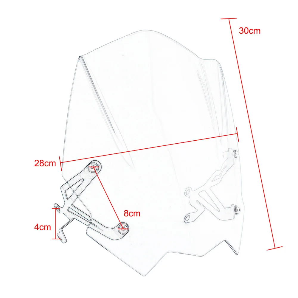 

2017 2018 2019 G 310 R Accessories Motorcycle Windshield Deflector Windscreen Shield Screen with Bracket for BMW G310R 2016-2021