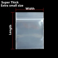 1000pcslot small more thicker pe ziplock bag all clear ringcrystal packing pouches reusable powder zipper lock sack