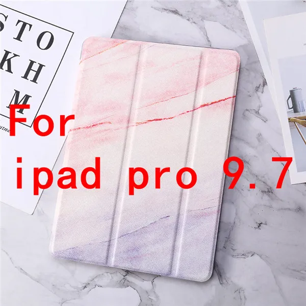 Pink ТПУ чехол для ipad Mini 1 2 3 4, ipad 2, 3, 4, ipad Air 2 4 раза планшетный Стенд кожаный чехол для ipad чехол 9,7 Pro 9,7 10,5 чехол - Цвет: Pink